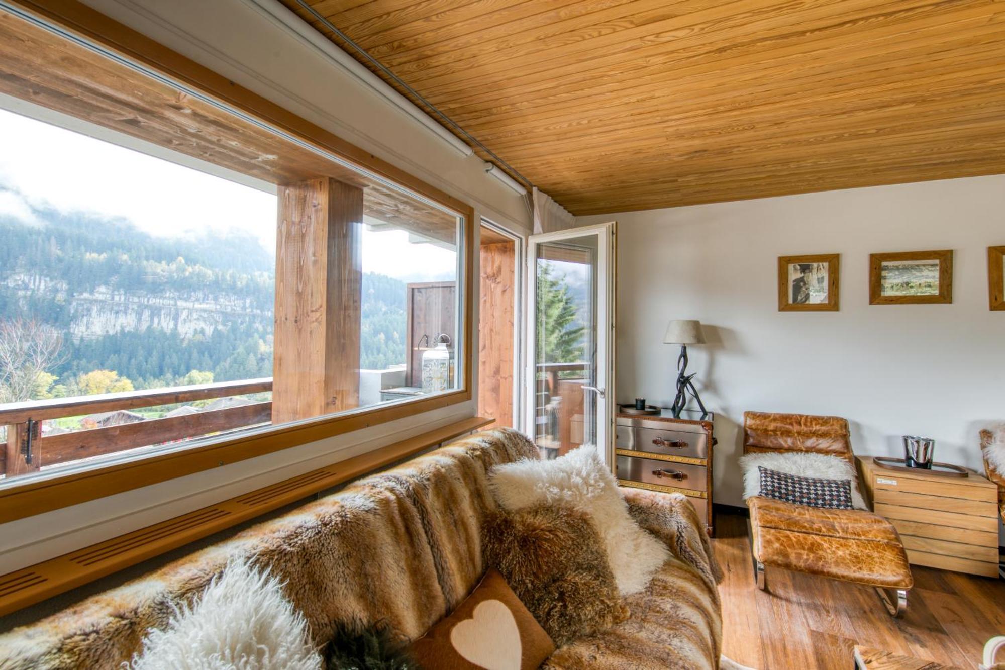 Ravines 45 Cocoon, Cozy & Chic Apartment Champery Exterior photo